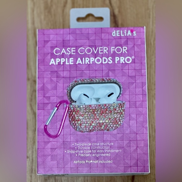 Delia’s Case Cover Apple AirPods Pro Bling Jeweled NIB PRICE IS FIRM - Picture 2 of 3